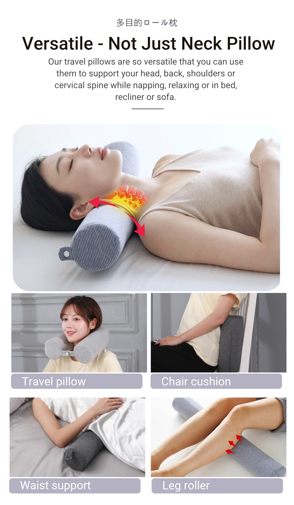 Bendable Travel Pillow Premium-9